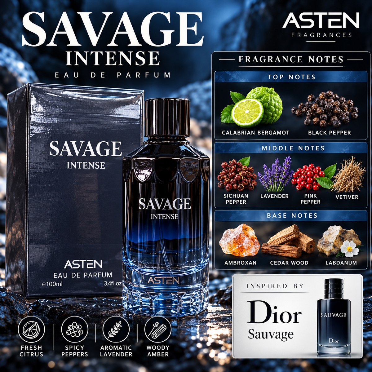 Asten Savage Intense Eau de Parfum 100ml