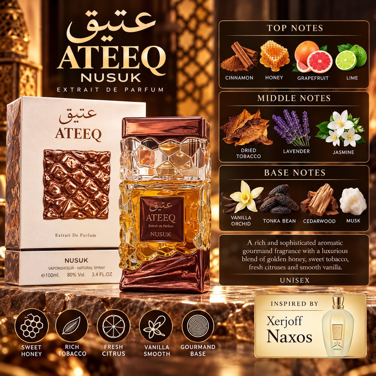 Nusuk Ateeq Extrait de Parfum 100ml