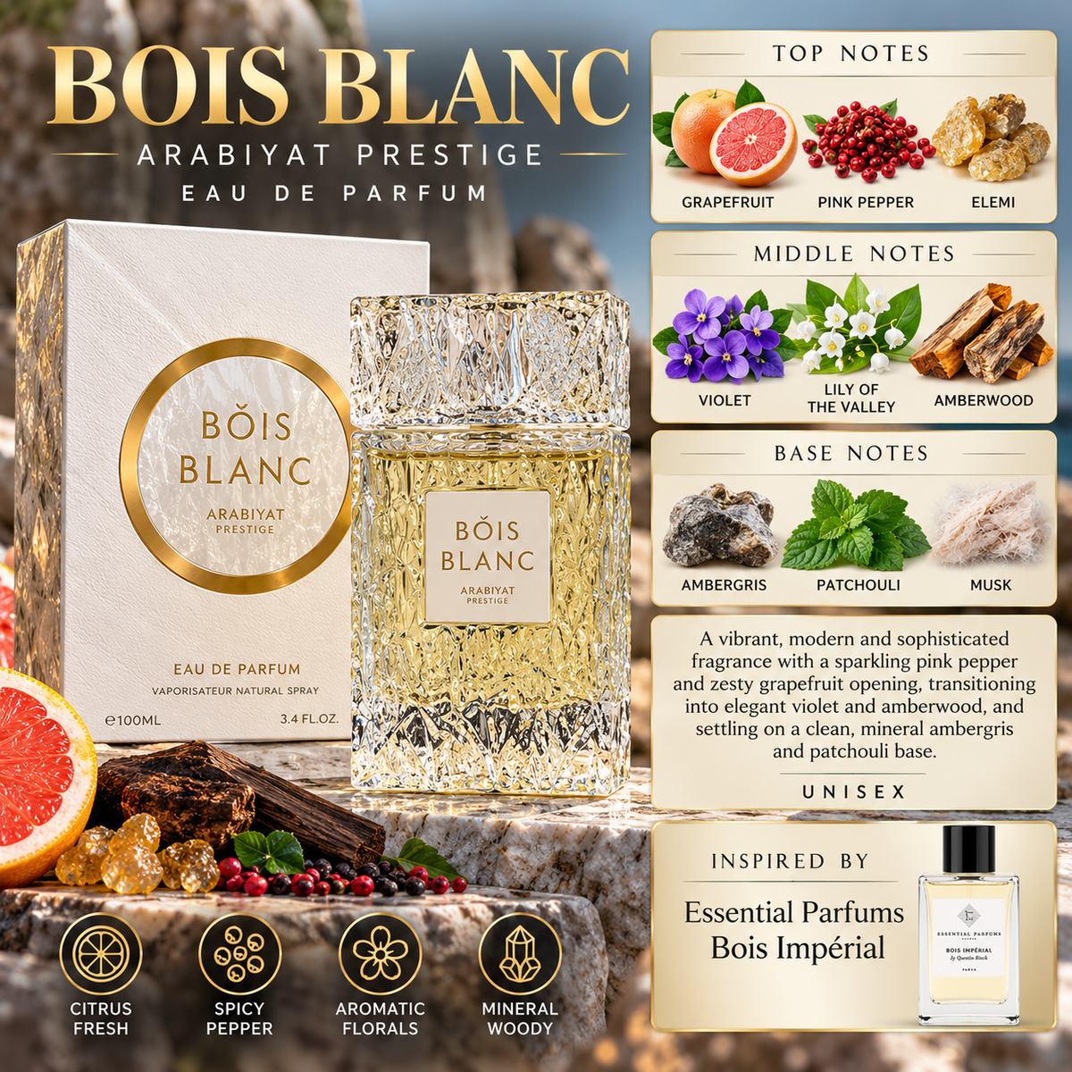 Arabiyat Prestige Bois Blanc Eau de Parfum 100ml