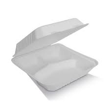sugarcane 9inch 3 compartment dinnerbox