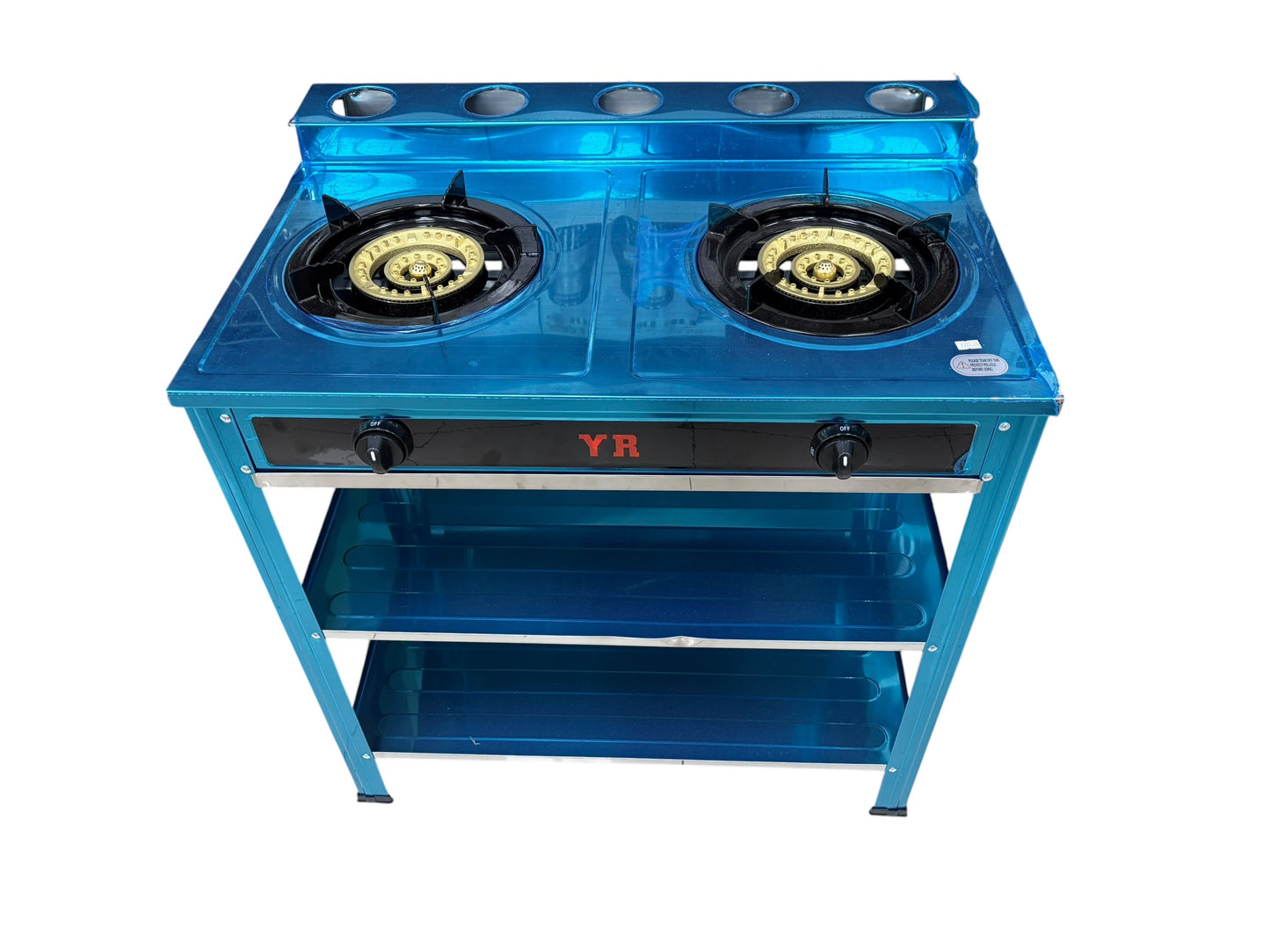 Double burner stand built in gas stove