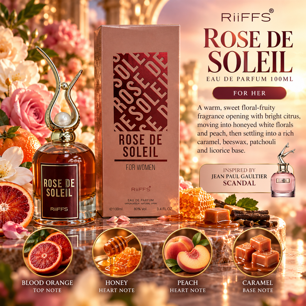 Rose De Soleil by Riiffs – Eau de Parfum 100ml