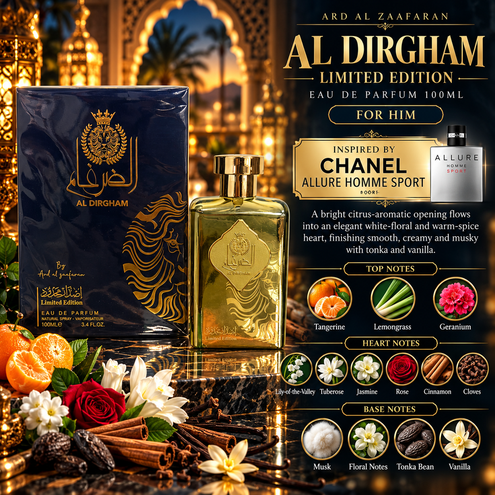 Al Dirgham Limited Edition by Ard Al Zaafaran – Eau de Parfum 100ml