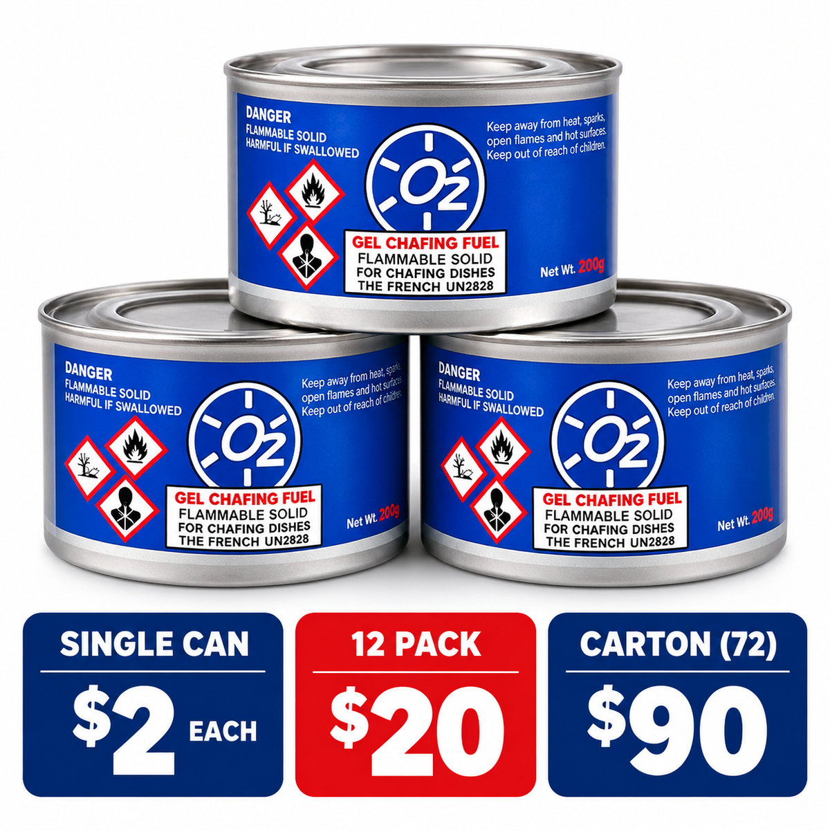 chafing 3 hour fuel gel