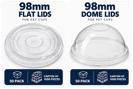 98mm dome and flat lids