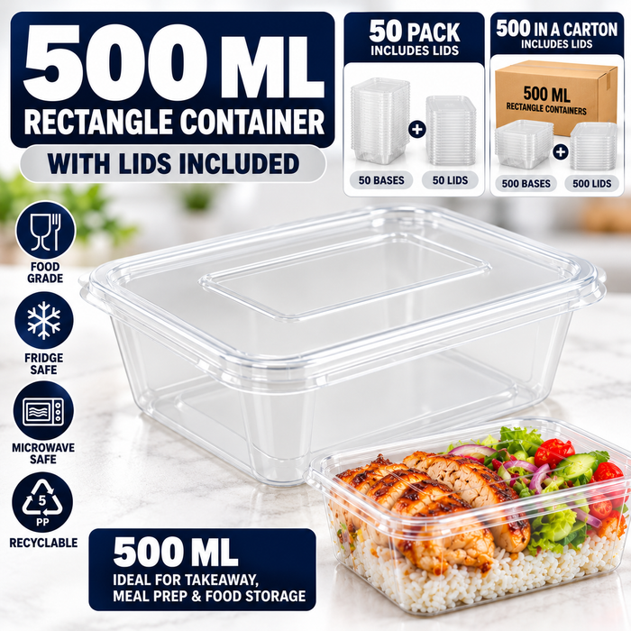 500ml rectangle container
