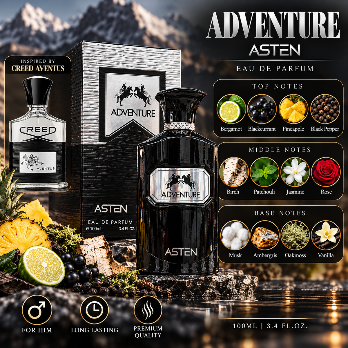 Asten Adventure Eau de Parfum 100ml