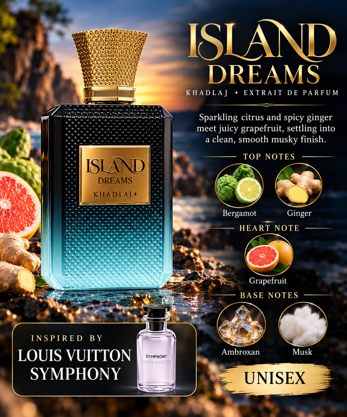 Khadlaj Island Dreams Extrait de Parfum 100ml