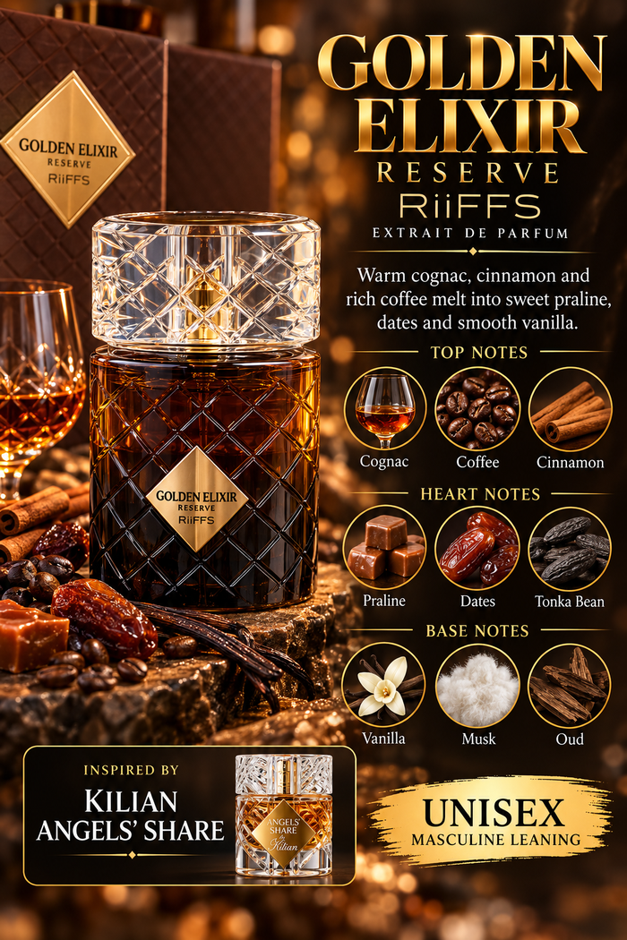 Riiffs Golden Elixir Reserve Extrait de Parfum – 100ml