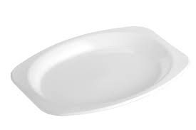 plastic L oval plate