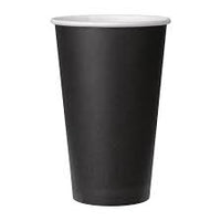 16oz single wall black coffee cup