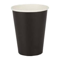 12oz single wall black coffee cup