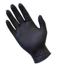 powder free black nitrile gloves